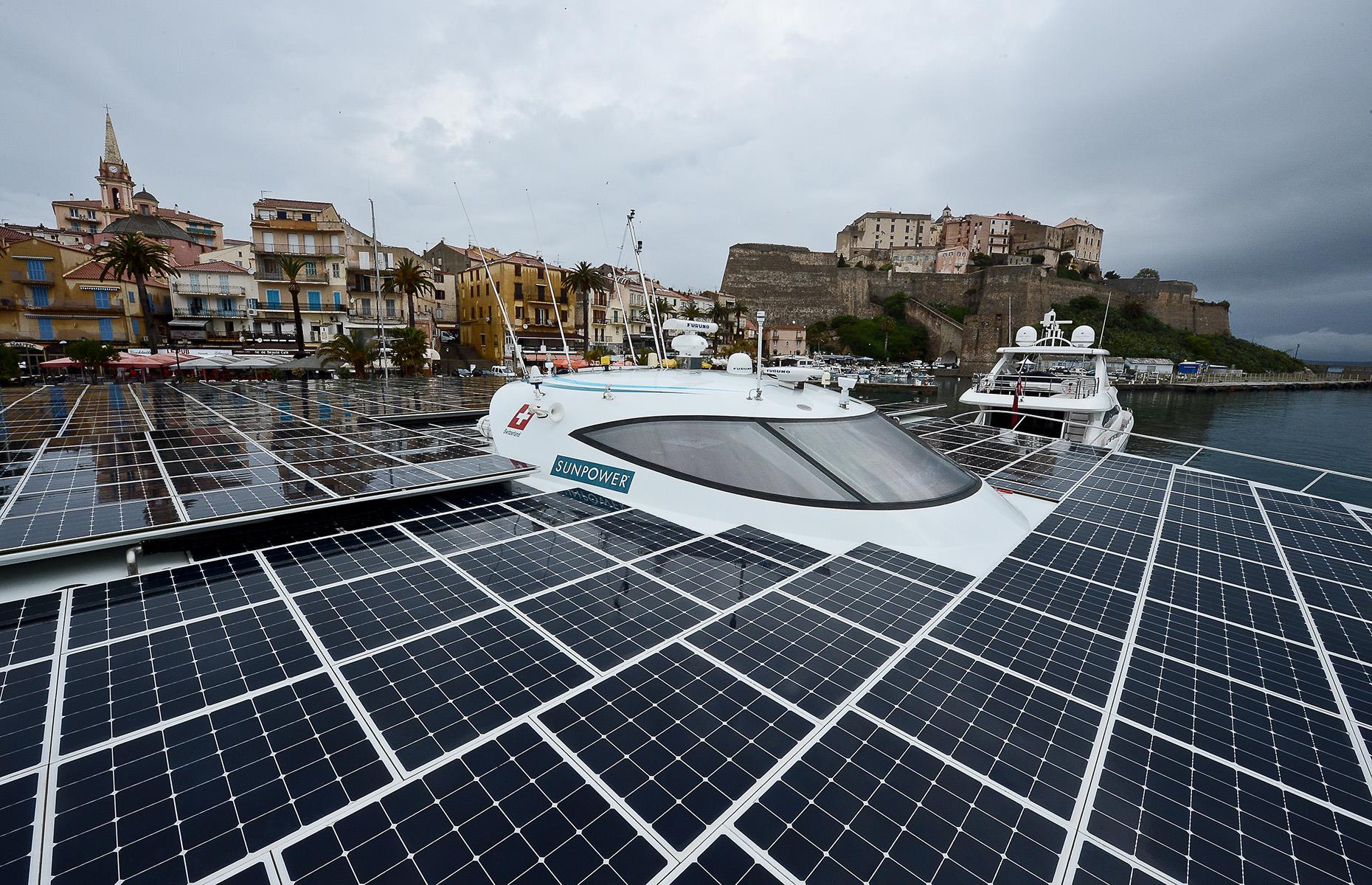 Solar catamaran